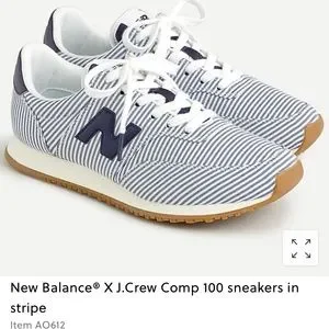 New Balance x J Crew Comp 100 sneakers in stripe